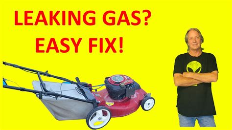 gas leaking from lawn mower carburetor|Troubleshooting Gas Leak From Lawn Mower Carburetor